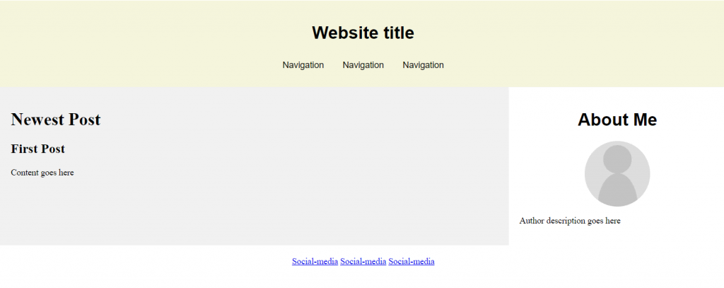 تصميم صفحة ويب بلغة HTML 